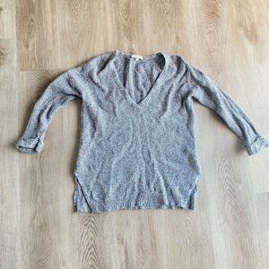 Madewell Gray Oceanside Pullover Sweater